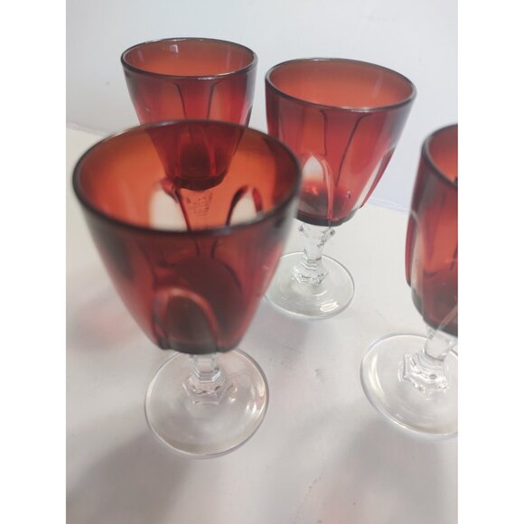 Gorgeous Vintage Luminarc France Shot Glasses Set of Four  2 oz. - Picture 10 of 12